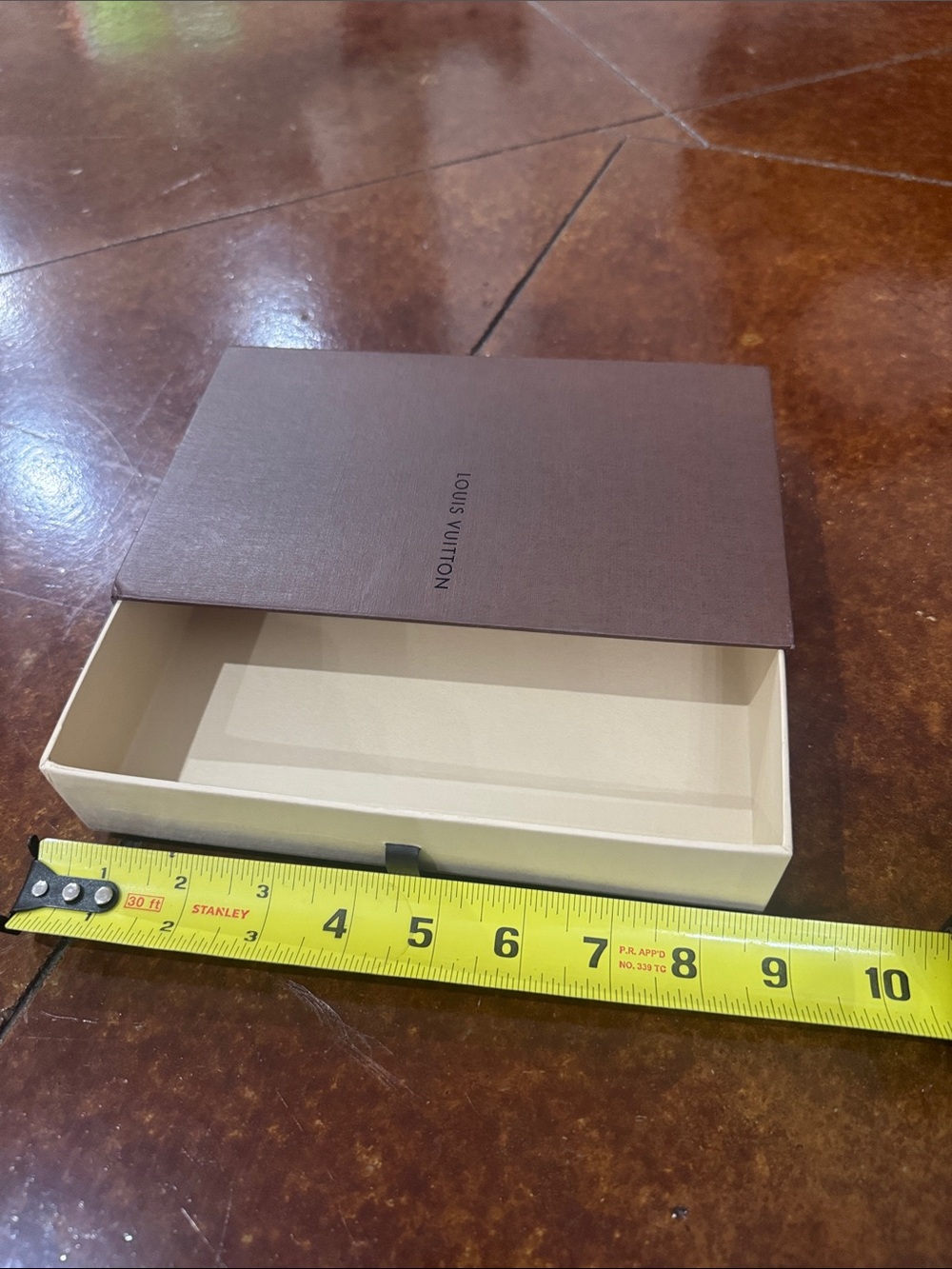Louis Vuitton Brown and Cream Jewelry Box